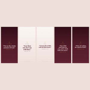 Armour of God KJV phone wallpapers in burgundy and blush